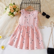 Kids Girl's Dress Pure Cotton Fashion Flower Drees For Girl Kids Baby Girls Princess Dress 1-8 Years