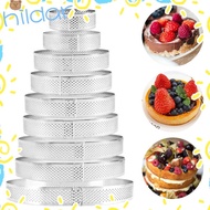 HLAR Tartlet Molds DIY French Dessert Mousse Perforated Circle Mould
