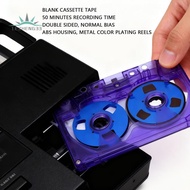 Blank 50 Minutes Recording Time Double Sided Metal Reel to Reel Cassette Tape for Sound Recorder