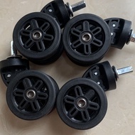 4PCS DELSEY Luggage Wheel Replacement Wheels Suitcase Accessories Universal Casters Rolling 法国大使旅行箱万向轮 静音轮拉杆箱轮 万向轮A43
