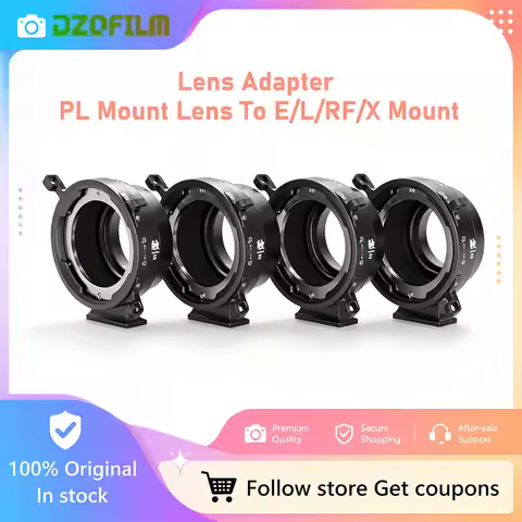 DZOFILM Octopus II Lightweight Lens Adapter PL to E/L/Z/RF Mount Cine PL Lens for Sony Panasonic Nik
