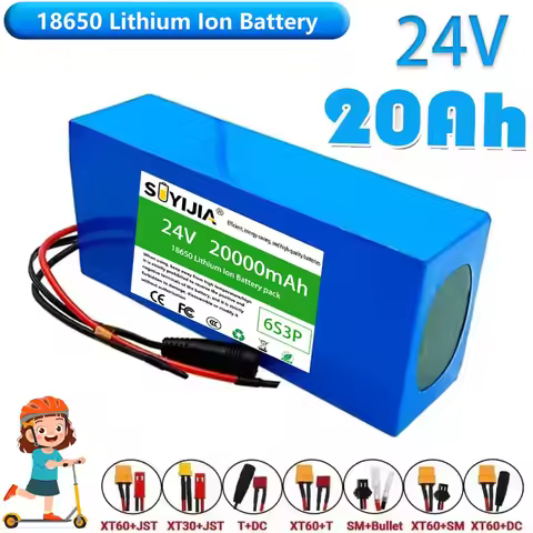 2026 Nouvelle Batterie Au Lithium 6s3p 24V 20Ah 18650 25.2v 20000mAh Batterie Lithium-ion Avec Charg