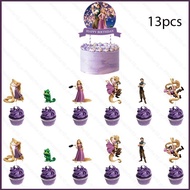 SY10 Tangled rapunzel Children birthday party decoration props cake toppers cupcake toppers YS10