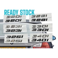 emblem bmw 3 series 320i 323i 325i 328i 330i 340i chrome dan hitam