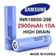 ORIGINAL Samsung 29E 18650 Battery 3.7V 2900mAh 10A Flat Top rechargeable Lithium-ion INR18650-29e H