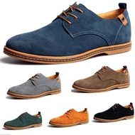 Size 39-48 Men's Oxfords Casual Suede European style Leather Shoes