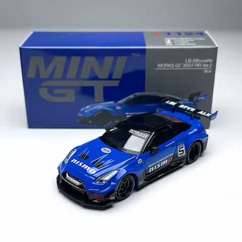 MINIGT 1:64 Scale GTR R35 Alloy Car Model Static Collection Decorated Holiday Gifts Toys Souvenir Gi