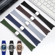 For Patek Philippe Nautilus Watch Strap 5711/5712/5726 Special Concave Interface Waterproof Silicone