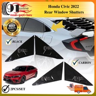 Honda Civic FE 2022 Rear Triangle Mirror Cover Sporty Design for 11th Civic FE 1.5E 1.5V 1.5RS Acces