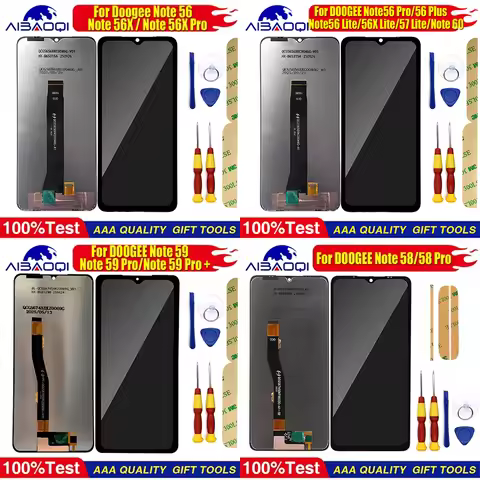 Touch Screen For DOOGEE Note 58 Pro Note 59 Pro + Note 56 Pro/56 Plus/56X/56X Pro/56 Lite/56X Lite/5