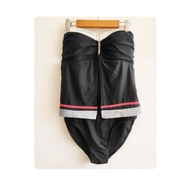 M-L Swimsuit Strapless Bra With Thin Foam Pads With A Side Frame Bust 32-36" Waist 28-32" Hips 36-40