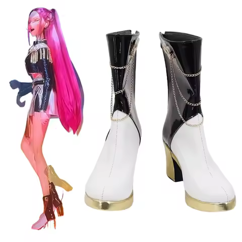 Anime KPop Demon Hunter Mira Cosplay Shoes HUNTR/X KPop Idol Mira Shoes Boots Outfit For Hallowmas P