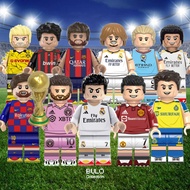 Football Club Player Custom Minifigures Messi Ronaldo Neymar Kaka Haaland Modric Reus Bellingham Soc