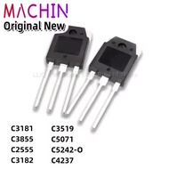 5PCS 2SC3181 2SC3855 2SC2555 2SC3182 2SC3519 2SC5071 2SC5242-O 2SC4237 TO3P POWER TRANSISTORS TO-3P.