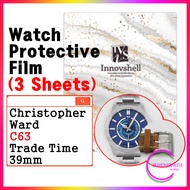 Screen Protector for Christopher Ward C63 Trade Time 39mm (3 sheets) / Scratch & Contamination Preve