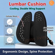 Air Pressure Adjustment Lumbar Spinal Support Cushion Ergonomic Back Pad Support