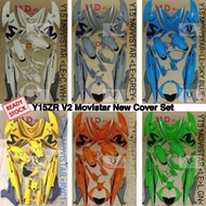 Ready Stock HLD Coverset Yamaha Y15/Y15ZR V2 New Movistar White/Grey/SkyBlue/Yellow/Orange/Green Sti