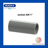 RUCIKA Socket AW Straight connection Socket 1"