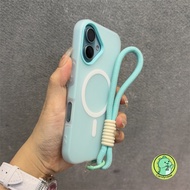 Luxury 3in1 Magnetic Lanyard Phone Case For OnePlus Nord N300 N30 N20 SE 5G 4G Wireless Charge Cover