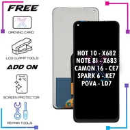 LCD SCREEN DISPLAY FOR INFINIX HOT 10 / INFINIX NOTE 8I / TECNO CAMON 16 CE7 / TECNO SPARK 6 KE7 / T