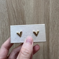 LV 金色Essential V字耳針式耳環M68153