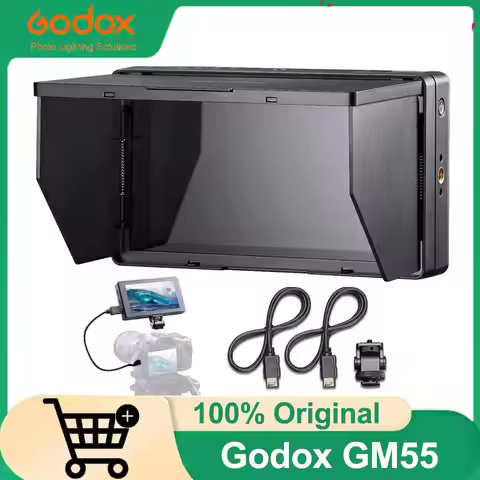 Godox GM55 4K Monitor 5.5 Inch on Camera DSLR 3D LUT Touch Screen IPS FHD 1920x1080 Video 4K HDMI Fi