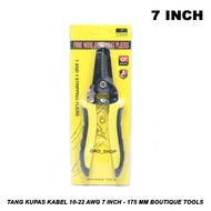 10-22 AWG 7 Inch Cable Stripping Pliers - 175 mm Boutique Tools