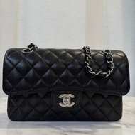 Chanel 黑荔枝牛皮銀釦Coco23