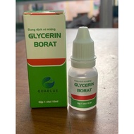GLYCERIN BORAT Box of 1 bottle of 10ml - for mouth and tongue