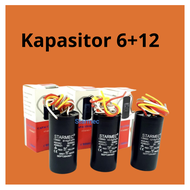 CAPASITOR / KAPASITOR MESIN CUCI 6+12UF / 12+6UF / Kapasitor Mesin Cuci 2 Tabung Tembaga Sharp ,Sanyo, Aqua, Denpo, Panasonic, Polytron, DLL Unicon Best Quality / Capasitor Kapasitor Pengering Mesin Cuci 2 Tabung Sharp Lg 10 uf 450v / Sparepart Onderdil M