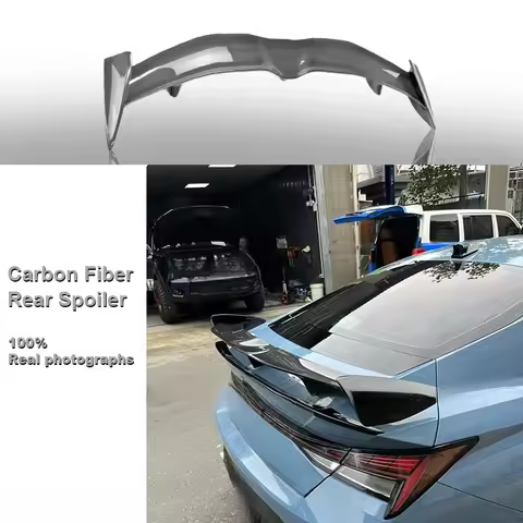 High Quality Carbon Fiber Rear Spoiler For Elantra N Avante CN7 2021-2025