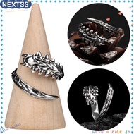 NEXTSS Centipede Ring Unisex Creative Coiled Bone Punk Style
