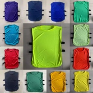PLAIN FOOTBALL VEST WITH RUBBER NET/ PLAIN FUTSAL VEST RUBBER NET VEST FOR FOOTBALL FUTSAL