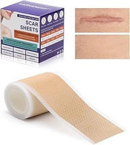 Silicone Plaster for Scars, 1.6 x 59-1.5 m, Silicone Scar Tape, Reusable Scar Tape for Caesarean Sec