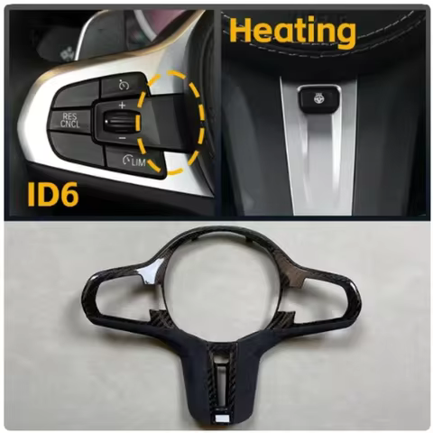 For BMW ID6 M5 F90 X3M F97 X4M F98 G30 G32 G11 G12 X3 X4 G01 G02 Alcantara carbon fiber steering whe