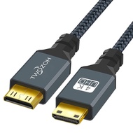 Twozoh Mini HDMI to Mini HDMI Cable 30CM/1Ft - Supports 3D 4K/1080P, Male to Male Connection 4Y1V