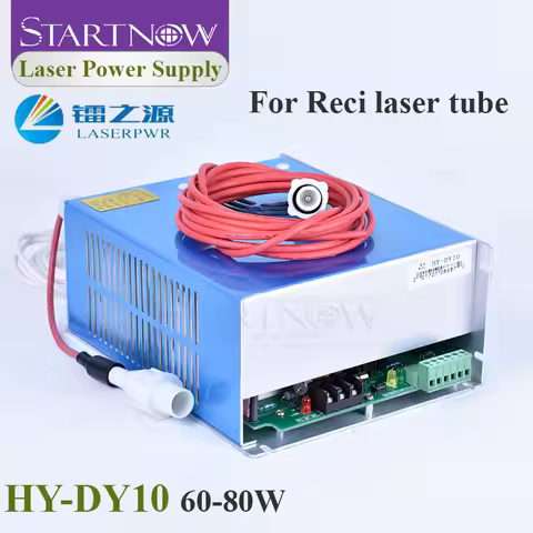 Startnow DY10 Laser Power Supply 110V/220V for W1 T1 RECI 80W Laser Tube CO2 Laser Marking Cutting E