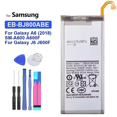 Battery EB-BJ800ABE 3000Mah For Samsung Galaxy A6 (2018) SM-A600 A600F J6 J 6 J600F High Quality Bat