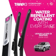 Trapo Hydrophobic Car Wiper Blade for Lexus LX 570 (5 Seater) (2008-2021) //7 Seater(2008-2016) //7 