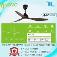 INOVO 52" 3 Blade Ceiling Fan with Light