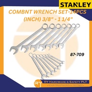 STANLEY 87-709 Combnt Wrench Set - 14pcs <INCH>