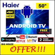 Haier 50 inch ANDROID TV 4K UHD HDR Smart Bluetooth LED LE50K6600UG C50K702AU Sharp Image Built in Wifi