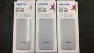 (限量促銷)ADATA 威剛 白色 行動電源 T10000 10000mAh USB 雙充  含稅開發票