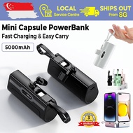 [SG Ready Stock] 5000mAh PowerBank Mini Fast Charging Portable Charger Small Lightweight Power Bank For iPhone Samsung