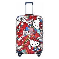 Hello Kitty Luggage Cover Protector Anti-scratch Suitcase cover Stretchable Waterproof Fits 18 24 26