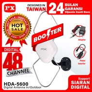 Antena TV Digital DVBT2 Indoor Outdoor Booster Antenna Analog 4K PX HDA-5600