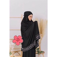 Telekung Lycra Aisyah kain tebal AAA sejuk nyaman Ready Stok