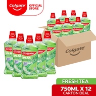 [Bundle of 12] Carton Deal Colgate Plax Fresh Tea Mouthwash 750ml