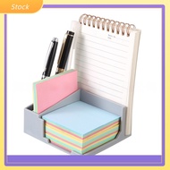 [2026new]3x3 4x4 Sticky Notes Organizer Storage Box with Pen Holder Modern Plastic Memo