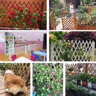 Small Courtyard Fence Door Outdoor Courtyard Imitation Bamboo Fence Fence Anti-corrosion Wood Flower